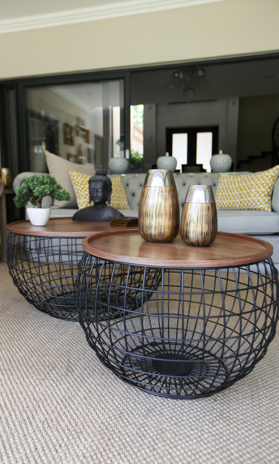 Round Coffee Table Basket (Large) 1 Round Coffee Table Basket (Large)