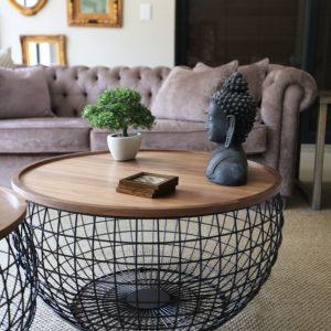 Round Coffee Table Basket (Small)
