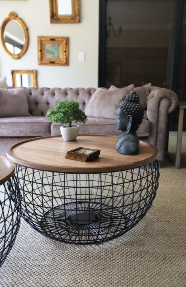 Round Coffee Table Basket (Large)